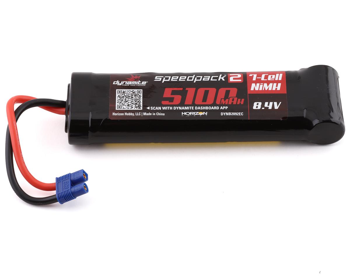 Dynamite Speedpack2 7 Cell NiMH Flat Battery W EC3 Connector 8 4V