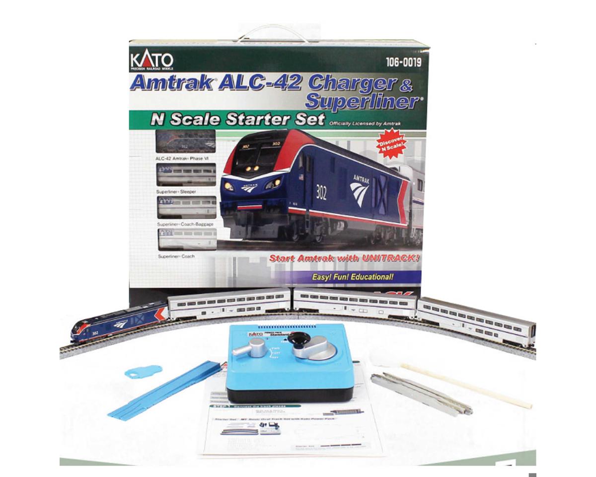 Kato N ALC 42 Charger Superliner Amtrak Starter Set KAT1060019