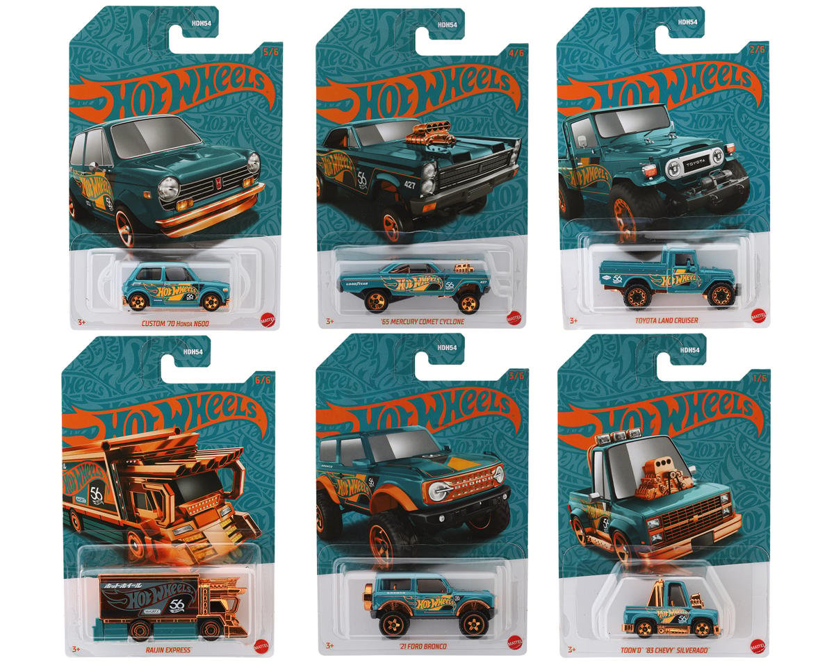 Mattel Hot Wheels Th Anniversary Assortment Pearl Chrome