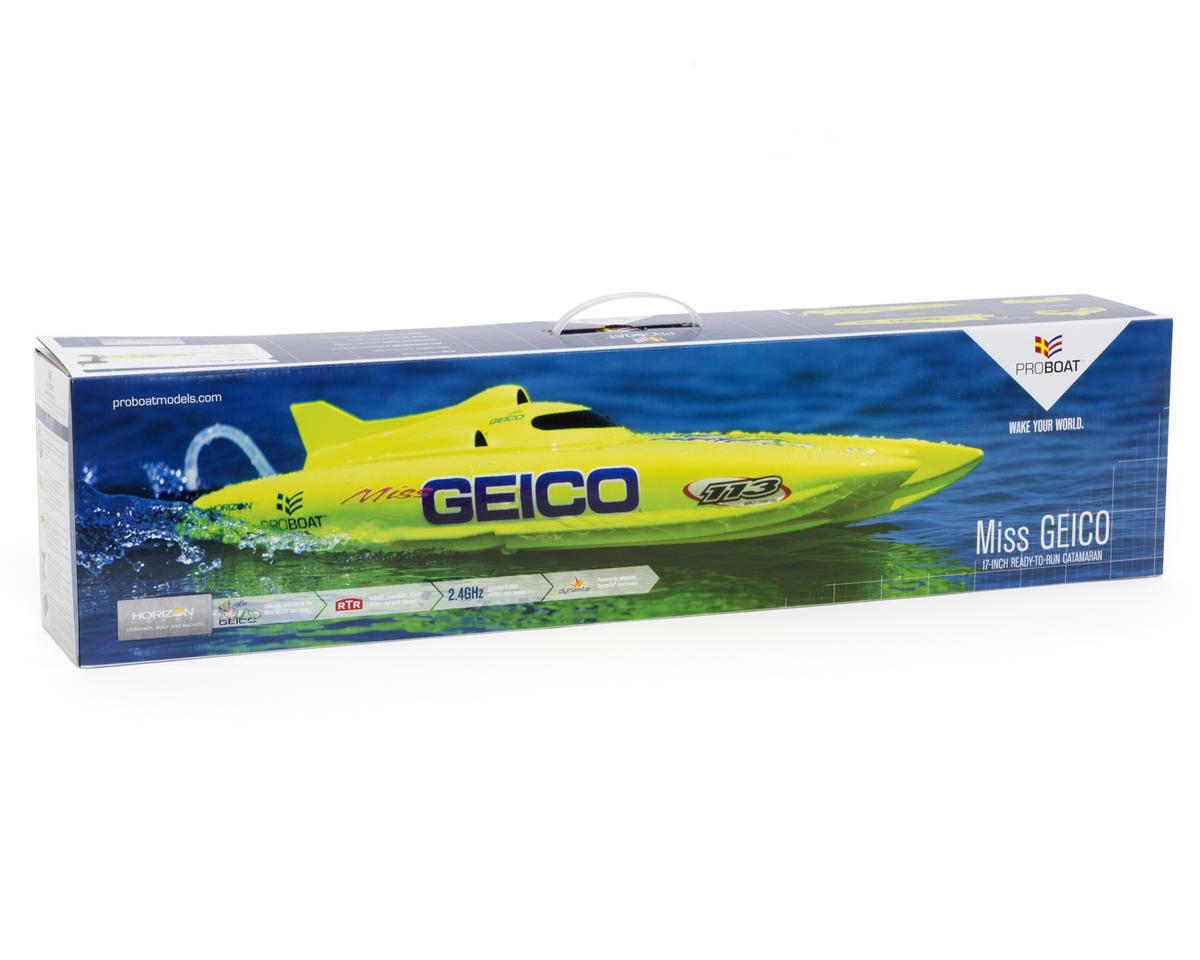 Pro Boat Miss GEICO 17 Catamaran RTR Boat w/Pro Boat 2.4GHz Radio 