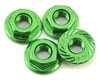 Image 1 for 175RC Aluminum 4mm Serrated Wheel Nuts (Green)