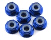 175RC Lightweight Aluminum M3 Flanged Lock Nuts (Blue) (6)