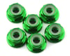 175RC Lightweight Aluminum M3 Flanged Lock Nuts (Green) (6)
