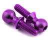 Image 1 for 175RC 5.5x8mm Titanium Ball Studs (Purple) (2)