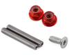 175RC RB10 "Ti-Look" Lower Arm Studs (Red) (2)