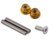 175RC RB10 "Ti-Look" Lower Arm Studs (Gold) (2)