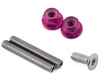 175RC RB10 "Ti-Look" Lower Arm Studs (Pink) (2)