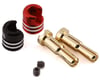 1UP Racing Heatsink Bullet Plug Grips w/4-5mm Bullets (Black/Red)