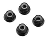 1UP Racing 4mm Serrated Aluminum Locknuts (Black) (4)
