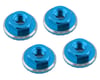 Image 1 for 1UP Racing Lockdown UltraLite 4mm Serrated Wheel Nuts (Bright Blue) (4)