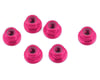 Image 1 for 1UP Racing 3mm Aluminum Flanged Locknuts (Pink) (6)
