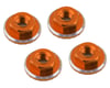 Image 1 for 1UP Racing Lockdown UltraLite 4mm Serrated Wheel Nuts (Orange) (4)