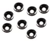 Image 1 for 1UP Racing 3mm Aluminum Countersunk Washers (Black/Silver) (8)