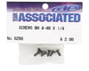 Image 2 for Team Associated 4-40 x 1/4" Button Head Screw (6)