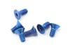 Image 1 for Team Associated 4-40x1/4" Flat Head Hex Screw (Blue) (6)
