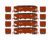 Image 1 for Athearn HO RTR 40' 3-Bay Ribbed Hopper with Load, BNSF (4)