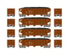 Image 1 for Athearn N 40' 3-Bay Ribbed Hopper with Load, CR #1 (4)