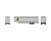 Image 1 for Athearn HO 40' Drop Sill Parcel Trailer, UPS/Logo #708941