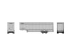 Image 1 for Athearn N 40' Drop Sill Parcel Trailer, UPS/No Logo #87982
