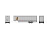 Image 1 for Athearn N 40' Drop Sill Parcel Trailer, UPS/Logo #708745