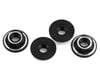 Avid RC Ringer 4mm Wheel Nuts (Black) (4)