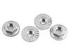 Avid RC Ringer 4mm Wheel Nuts (Silver) (4)