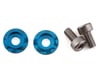 Image 1 for Team Brood 3mm Motor Washer Heatsink w/Screws (Light Blue) (2) (6mm)