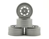 DE Racing Speedway SC Dirt Oval Wheels (Silver) (4) (+3mm Offset/29mm Backspace)