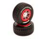 DuraTrax SpeedTreads Upshot Short Course Front Tires w/12mm Hex (Red) (2)