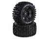 Image 1 for DuraTrax Lockup X Belted 4.3" Pre-Mounted Tires (Black) (2) w/24mm Hex