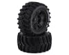 Image 1 for DuraTrax Hatchet X Belted 4.3" Pre-Mounted Tires (Black) (2)