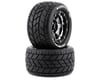 Image 1 for DuraTrax Bandito MT Belted 2.8" Pre-Mounted Truck Tires (Black Chrome) (2)