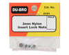 Image 2 for DuBro 3mm Nylon Insert Lock Nuts (4)