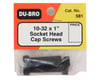 Image 2 for DuBro 10-32 x 1" Socket Head Cap Screws (4)