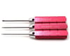 Image 1 for Dynamite Machined Hex Driver Metric Set (Red)