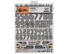 Image 2 for Firebrand RC Numbers Decal Sheet (White) (8.5x11")