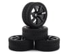 Image 1 for Firebrand RC Shanx RT3 Pre-Mounted On-Road Tires (4) (Black)