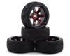 Image 1 for Firebrand RC Bloodshot RT9 Pre-Mounted On-Road Tires (4) (Red/Black)