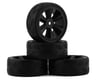 Image 1 for Gravity RC USGT Pre-Mounted GT Rubber Tires w/GT Wheel (Black) (4)