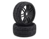 Image 1 for GRP Tires GT - TO1 Revo Belted Pre-Mounted 1/8 Buggy Tires (Black) (2) (S1)