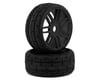 Image 1 for GRP Tires GT - TO1 Revo Belted Pre-Mounted 1/8 Buggy Tires (Black) (2) (S4)