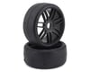 Image 1 for GRP Tires GT - TO2 Slick Belted Pre-Mounted 1/8 Buggy Tires (Black) (2) (S1)