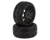 Image 1 for GRP Tyres GT - TO3 Revo Belted Pre-Mounted 1/8 Buggy Tires (Black) (2) (XB1)