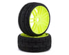 Image 1 for GRP Tires GT - TO1 Revo Belted Pre-Mounted 1/8 Buggy Tires (Yellow) (2) (S1)