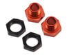 Image 1 for HPI 17mm Hex Trophy Buggy Wheel Adapters (Orange/Black) (2) (5mm Offset)