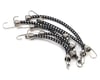 Image 1 for Hot Racing 1/10 Scale Bungee Cord Set (Black/White) (6)