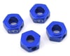 Image 1 for Hot Racing Losi Baja Rey/Rock Rey Aluminum Hex Adapter Set (Blue) (4)