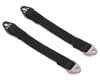 Image 1 for Hot Racing 85mm Suspension Travel Limit Straps (2) (Black/Silver)