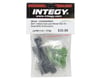 Image 2 for Team Integy SCX10 +15mm Extended Axle/Wheel Hub Set (Green) (4 Wheel Steering)