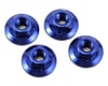 Image 1 for JConcepts 4mm Large Flange Serrated Locking Wheel Nut Set (4) (Blue)
